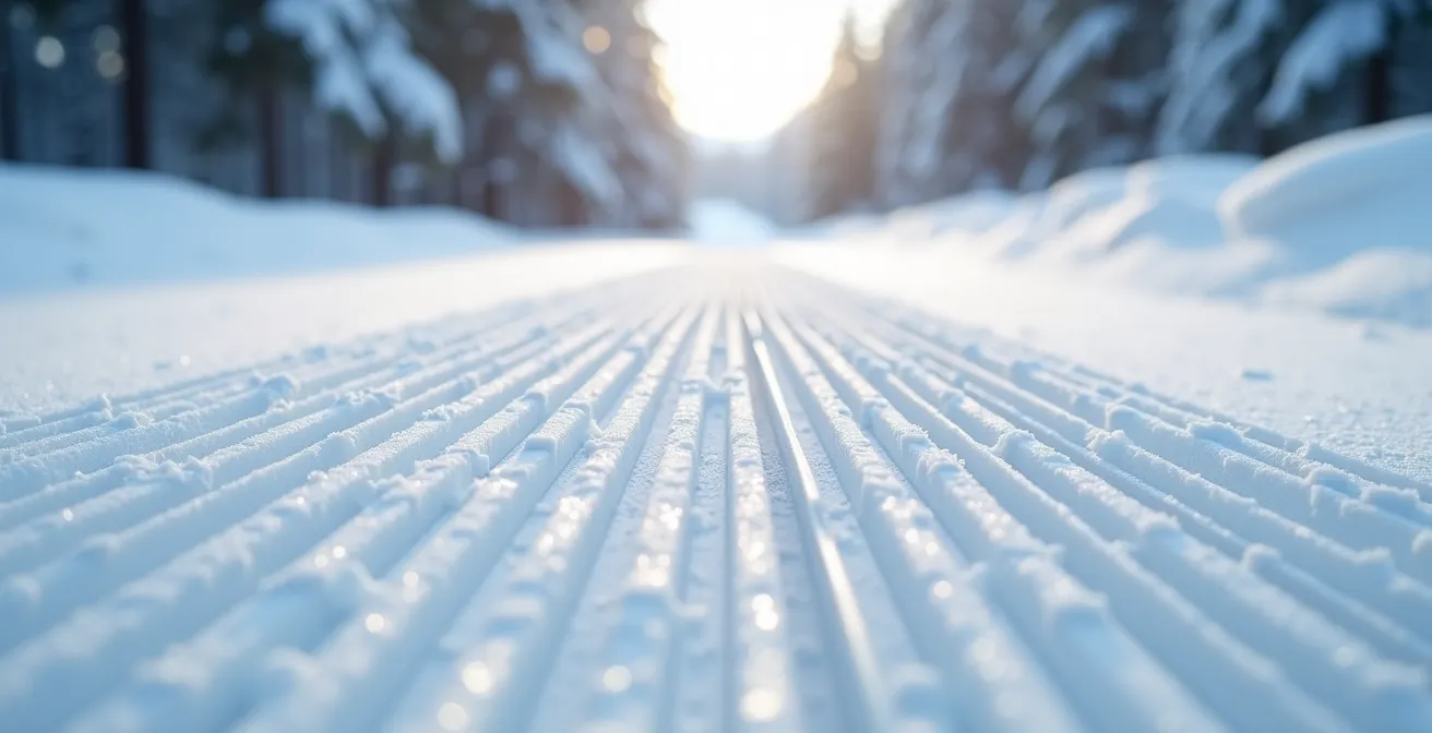 Vue aérienne comparative des pistes de ski de fond de Prémanon et Chapelle-des-Bois dans le Doubs